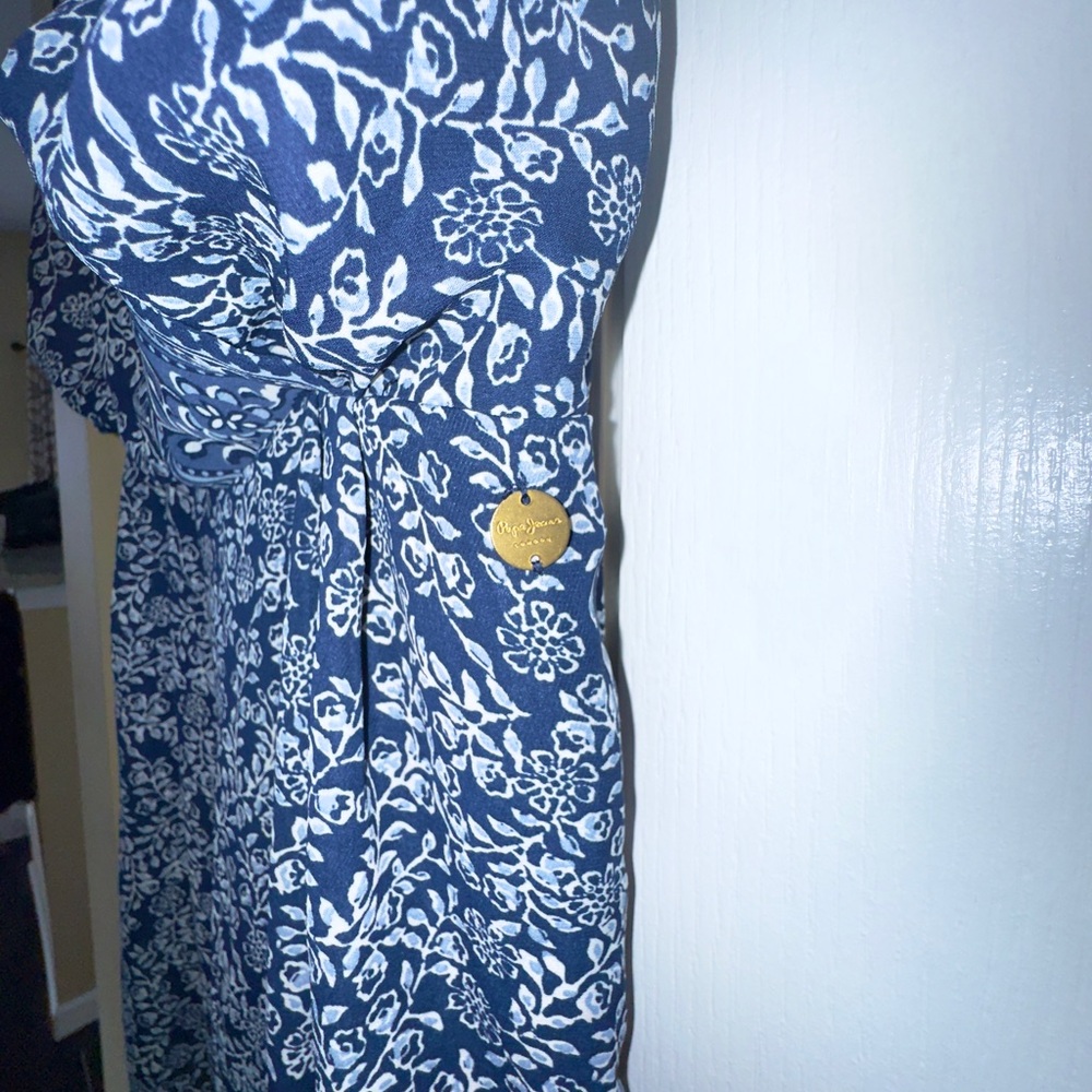 Blue Patterned Jumpsuit - image 8